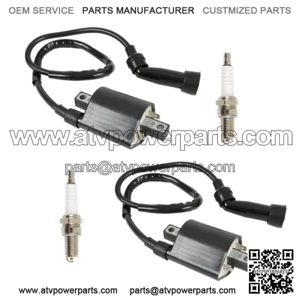 For Suzuki INTRUDER VS1400 1987-2009 VL1500 98-04 2 x Ignition Coil & Spark Plug - Image 2