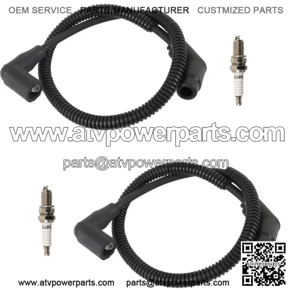For Can-Am Maverick 1000 2014-2015 New Spark plug & Wire Cap 420665330 420664300