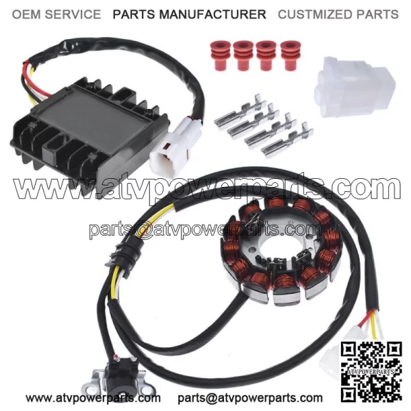 NEW Stator & Regulator Rectifier for YAMAHA YFZ450 2004 2005 2006 2007 2008-2013 - Image 4