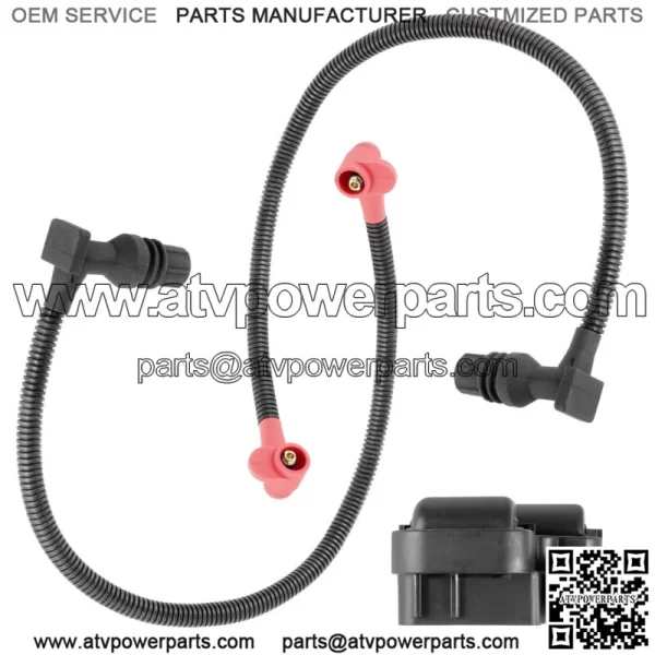 Fits Polaris Ranger XP 800 Ignition Coil w/ Spark Plug Wire 52, 59.3 cm 4x4 2012 - Image 4