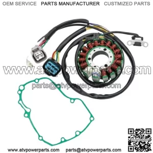 Stator & Left Crankcase Gasket for Honda TRX450ER 2006 2007 2008 2009 12 13 14 (For: Honda)
