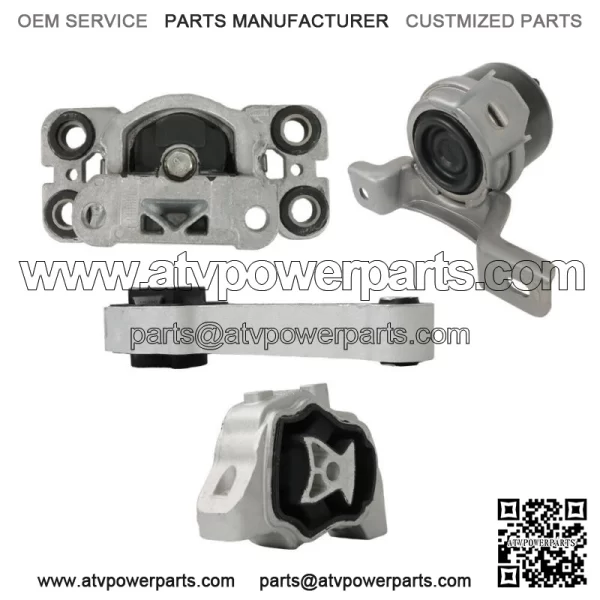 For 07-16 Volvo S60 S80 V70 XC60 Motor, Trans & Torque Strut Mount 4PCS