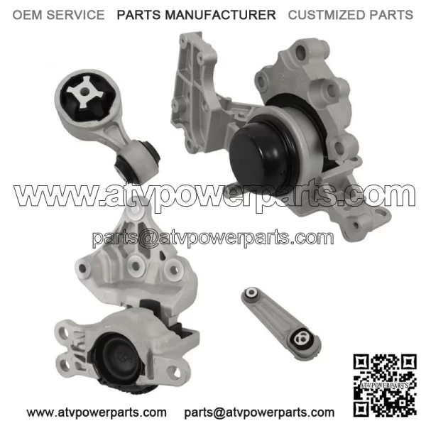 For 2014-2016 Nissan Rogue 2.5L Engine - Auto Transmission 4pc Motor Mount Kit - Image 2