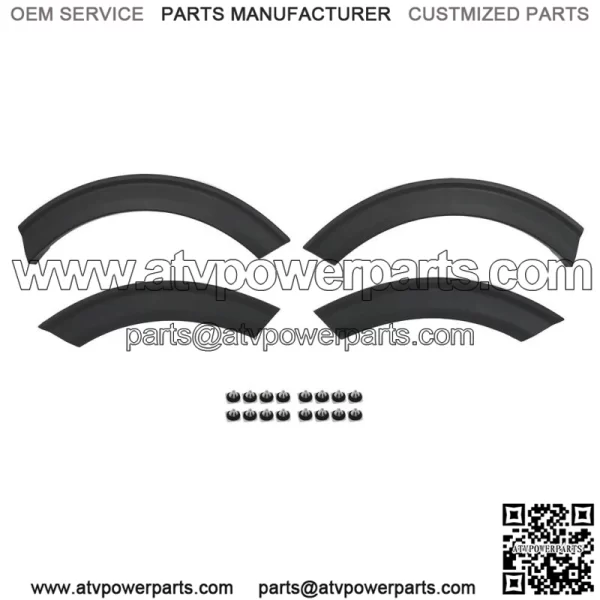 New Rear Left&Right Fender Flares For 2020-2021 Ford Explorer Black 4pcs