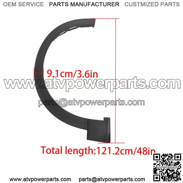Front Right Fender Flares For 2020-2021 Ford Explorer LB5Z16039AA Black - Image 3