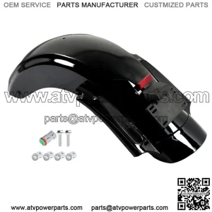 For 2009-2013 Touring Road King Street Glide CVO Style Rear Fender System W/LED