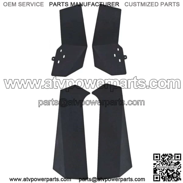 Simplified UTV Mud Flaps Fender Flares for Polaris RZR XP 1000 XP 4 1000 Turbo (For: Polaris) - Image 4