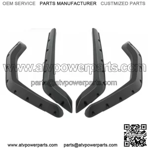 Set Of 4PCS PP Fender Flares For Polaris RZR 800 / 4 800 / 800 S 2008-10 Snap On (For: Polaris)