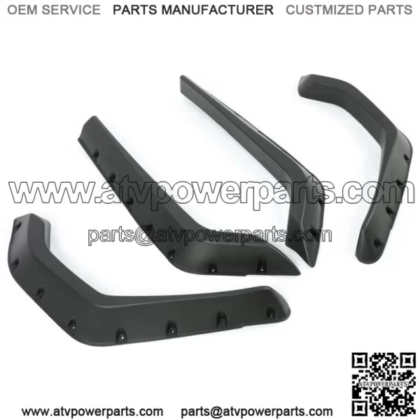 Set Of 4PCS PP Fender Flares For Polaris RZR 800 / 4 800 / 800 S 2008-10 Snap On (For: Polaris) - Image 3