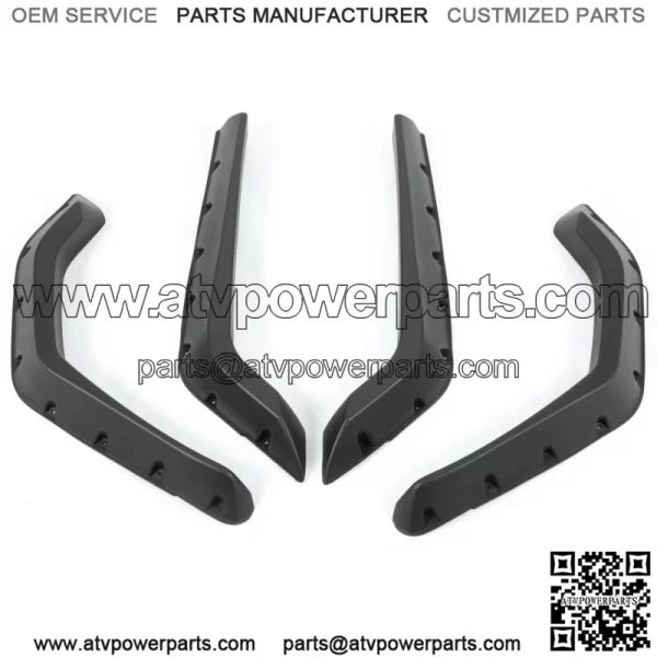 Set Of 4PCS PP Fender Flares For Polaris RZR 800 / 4 800 / 800 S 2008-10 Snap On (For: Polaris) - Image 4