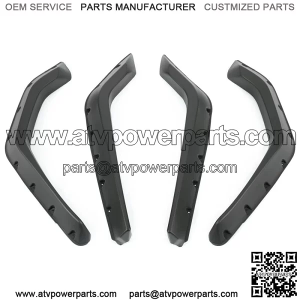 Set Of 4PCS PP Fender Flares For Polaris RZR 800 / 4 800 / 800 S 2008-10 Snap On (For: Polaris) - Image 5