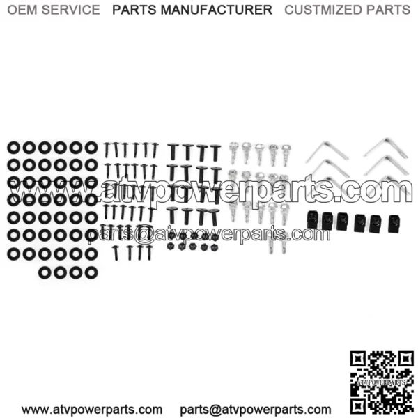 Set of 6 Fender Flares Black ABS For Polaris Midsize Ranger 570 & ETX 2015-2022 (For: Polaris) - Image 5
