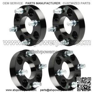 4pcs 1 inch 4x4 Black ATV Wheel Spacers Fit for EZ GO EZGO Club Car Golf Cart