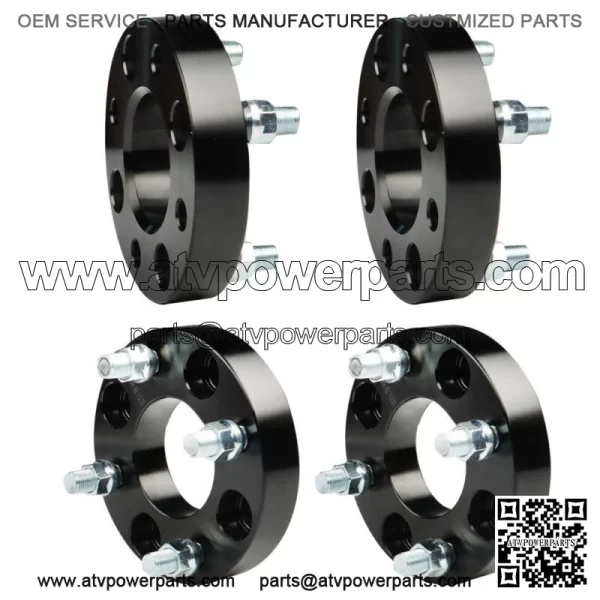 4pcs 1 inch 4x4 Black ATV Wheel Spacers Fit for EZ GO EZGO Club Car Golf Cart - Image 3