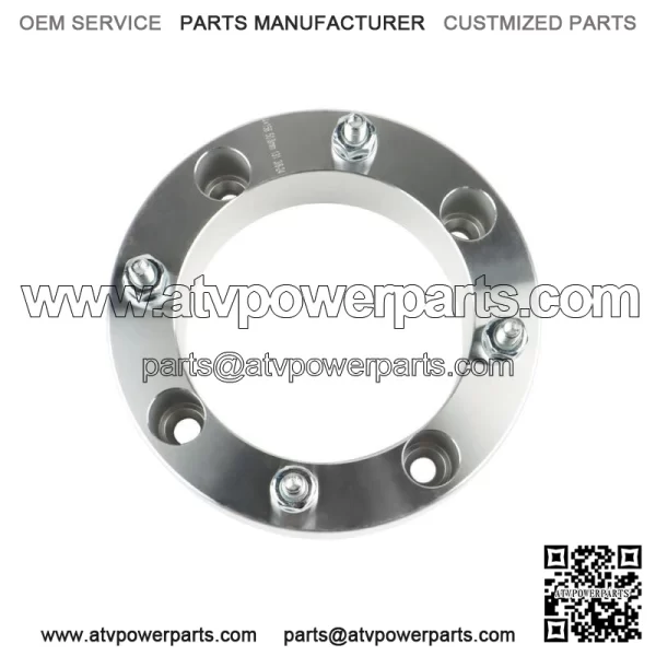 4X Wheel Spacers 4x156 2" 131mm 3/8"-24 For Polaris Sportsman Silver - Image 5