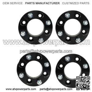 Wheel Spacers For Honda 4x110 1.5" 74mm Hub Bore M10x1.25 Studs 4Pcs Black