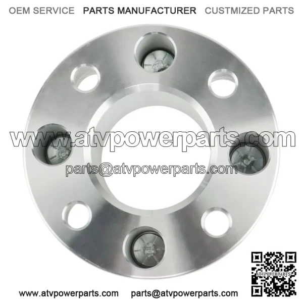 Wheel Spacers 2" 4x101.6mm Hub Bore 62mm Thread Size 1/2"x20 Silver 4Pcs - Image 2