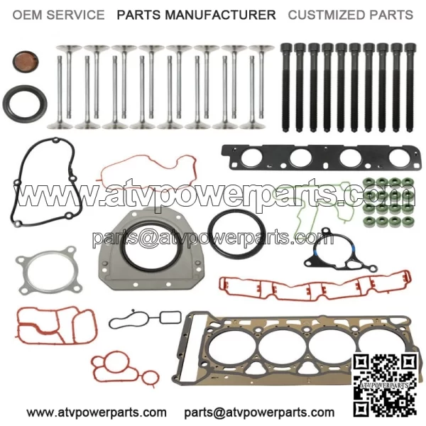 Fit For VW EOS Jetta Passat CC GTI 2.0 TSI Cylinder Head Gasket Valves Bolts Kit