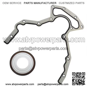 Rear Main Seal Block Cover Gasket Kit For Chevy GMC 4.8 5.3 6.0L LS2 LS3 BS40640