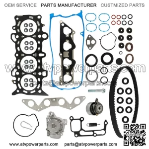 Head Gasket Set Timing Belt Water Pump Kit For 01-05 Honda Civic 1.7L SOHC D17A1