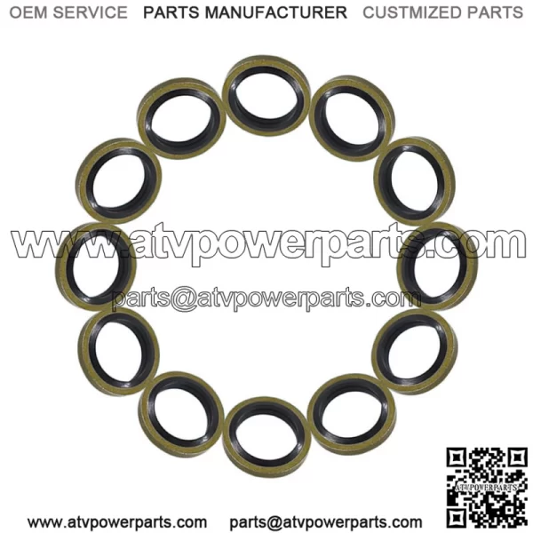 12mm Seals Fuel Line Sealing Washer 12V 24V 5.9 For Cummins 3963983 - Image 2