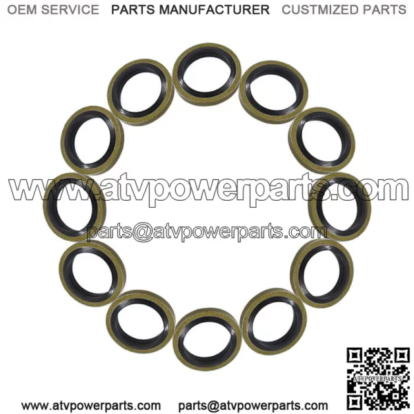 12mm Seals Fuel Line Sealing Washer 12V 24V 5.9 For Cummins 3963983 - Image 3