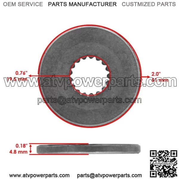 1656927SM Blade Spline Washer for Simplicity Snapper 1615G 808GT 811GT - Image 2