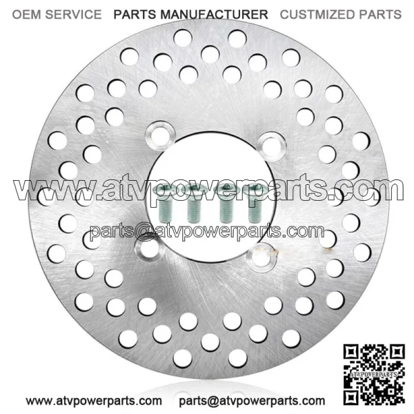 Front Brake Disc Rotor W/Bolts for Yamaha Rhino 450 660 700 YXR450F/660F/700F (Fits: Yamaha Rhino 660)