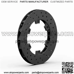 18mm x 200mm ventilated/drilled brake disc