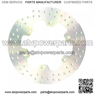 MD3076 Motorcycle Stainless Steel Rear Right Brake Disc Silver - 276mm