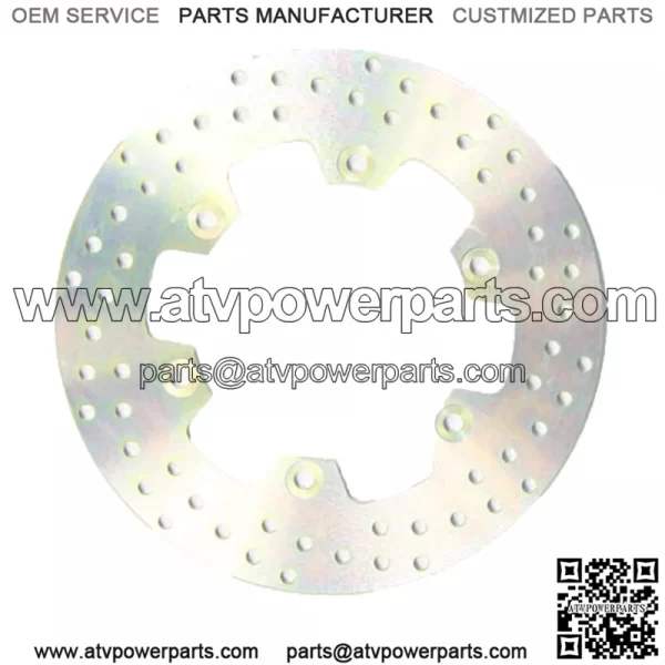 MD3076 Motorcycle Stainless Steel Rear Right Brake Disc Silver - 276mm