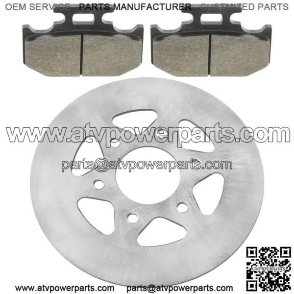 Rear Parking Brake Disc Rotor W/Pads for Yamaha Rhino 700 YXR700 4X4 2008-2013(For: Yamaha Rhino 700) - Image 4