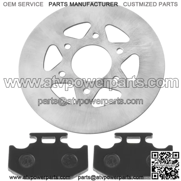 Rear Parking Brake Disc Rotor W/Pads for Yamaha Rhino 700 YXR700 4X4 2008-2013(For: Yamaha Rhino 700) - Image 5