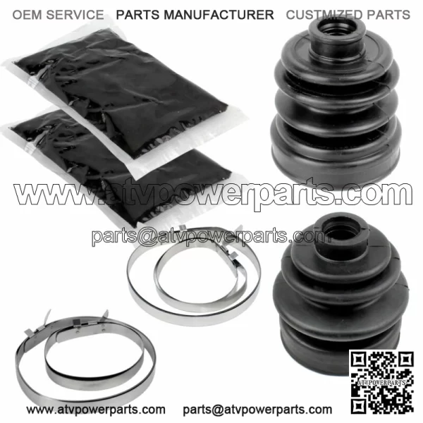 Rear Axle Inner Outer CV Boot Kit for Yamaha Rhino 660 YXR660F 4WD 2005-2007 (For: 2006 Yamaha Rhino 660)