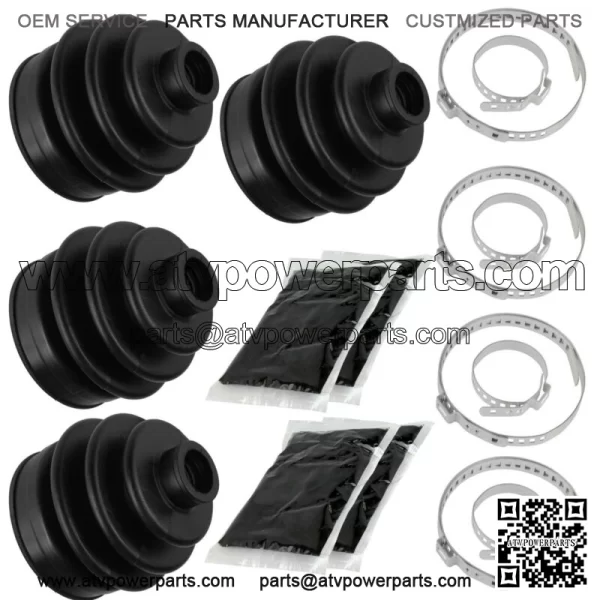 2 Front Right Left Axle CV Boot Kit for Yamaha Rhino 660 YXR660F 4X4 2005-2007 (For: 2006 Yamaha Rhino 660) - Image 3