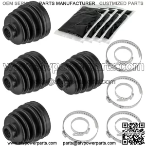 2 Rear Axle Inner And Outer CV Boot Kits for Polaris Sportsman 500 4X4 HO 99-05