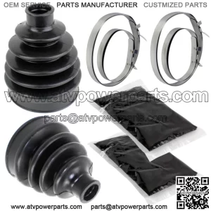 Front Axle Inner Outer CV Boot Kit for Can-Am Outlander 800 4X4 Xt 2006-2008