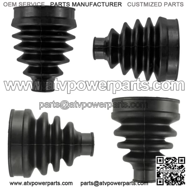 2 Front Axle Inner Outer CV Boot Kit for Can-Am Renegade 800 800R 4X4 2007-2012 - Image 5
