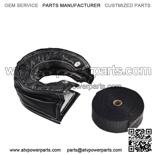 Titanium Carbon Fiber Turbo Blanket T6 Cover Turbocharger Heat Shield Cover - Image 3