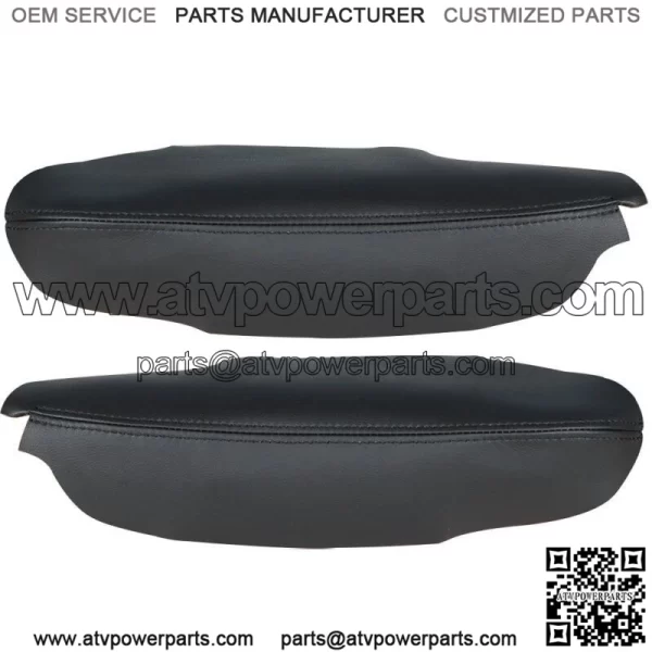 Fit for Acura TSX Faux  2009-2014 Leather Door Panel Armrest Covers Black - Image 4