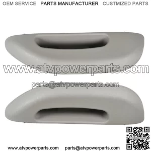 Front Left+Right Pair Inner Door Armrest Handle Cover For Chevy GMC 96 1997-2002