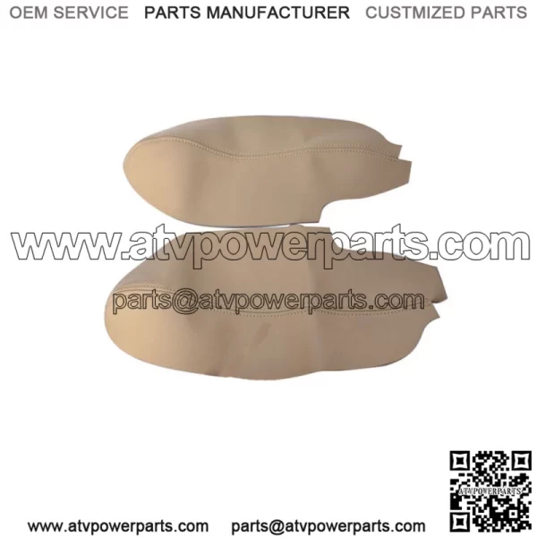 2*Beige Door Panel Armrest Leather Synthetic Cover For Acura TSX 2009-2013 2014