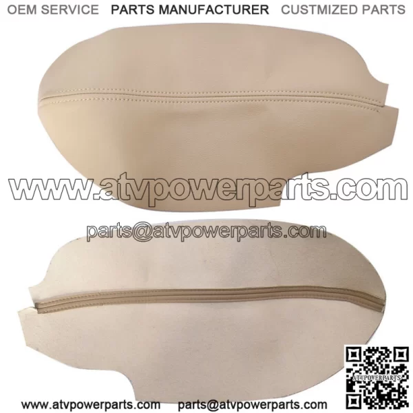 2*Beige Door Panel Armrest Leather Synthetic Cover For Acura TSX 2009-2013 2014 - Image 2