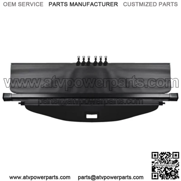 Black Retractable Cargo Cover Trunk Shield Privacy Shade For 18-20 Chevy Equinox