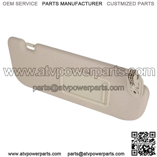Front Right Side Sun Visor&Makeup Mirror Beige For 2011-2015 Hyundai Elantra MD - Image 4