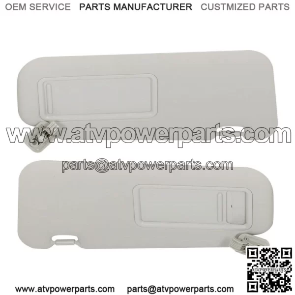For Mazda3 2010 2011 2012 2013 Gray Pair Sun Visor Driver & Passenger Side