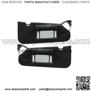 Black Pair Sidea Sun Visor For 2005-2013 Vanity Mirror C6 Shades 23142245