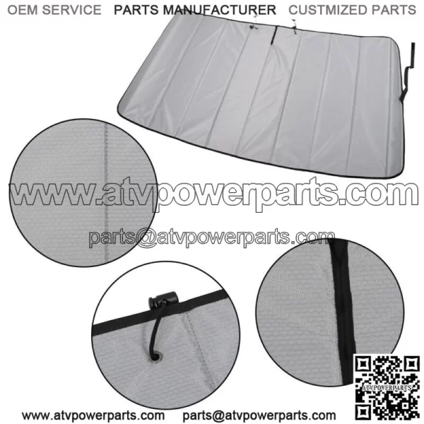 Insulated Blackout Front Windshield Cover For 2007-2022 Mercedes-Benz NCV3/VS30 - Image 2