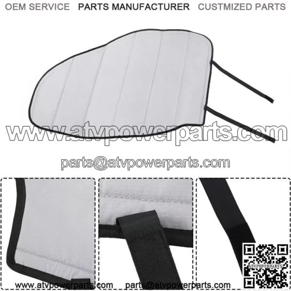 2 * Blackout Front Door Window Covers For 2015 -2022 Ford Transit Van Silvery - Image 4