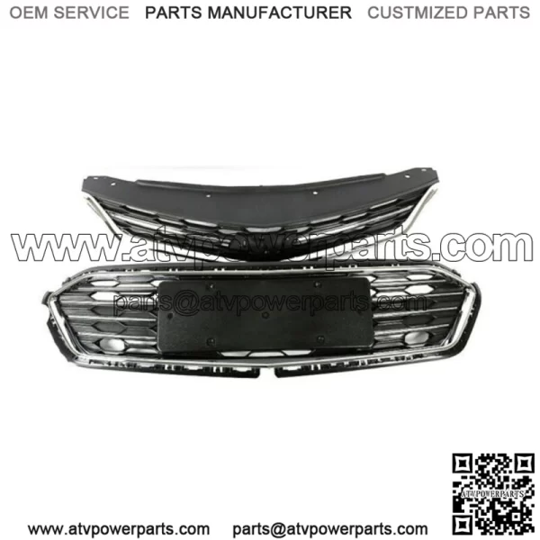 For 2016 2017 2018 Chevrolet Cruze Front Upper and Lower Grille Set